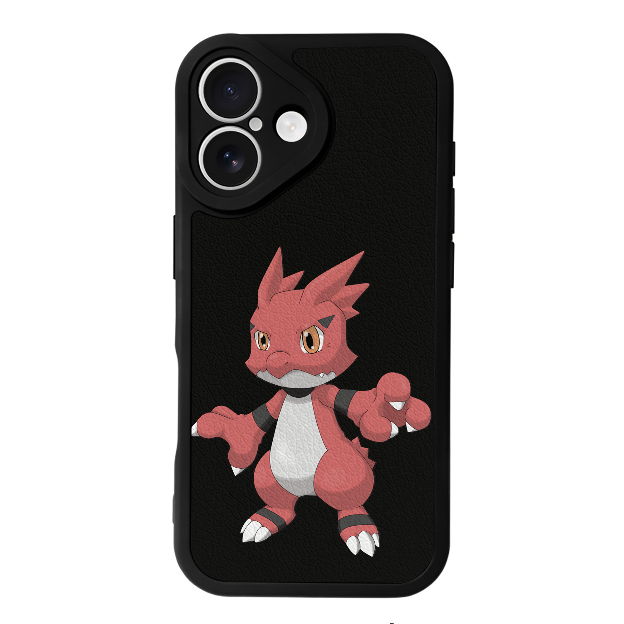 （画像用） Digimon デジタルモンスター/デジモン 【iPhone 16シリーズ対応】シリコンスマホケース（レザー調） 材質：シリコン